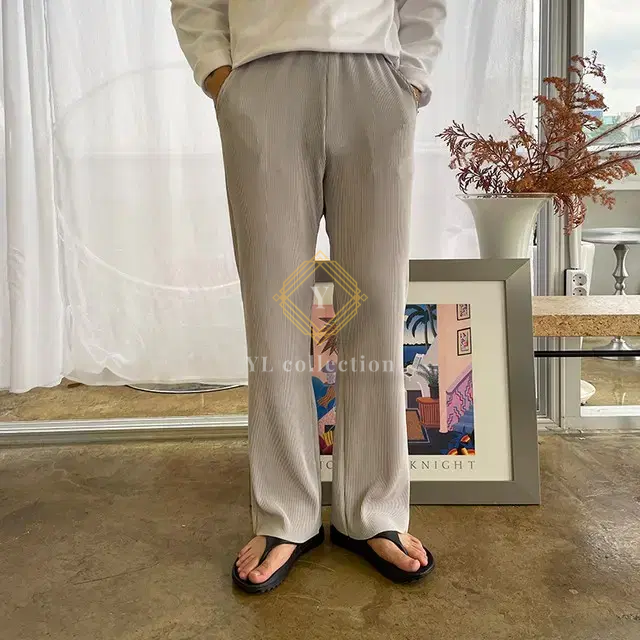 플리츠 팬츠