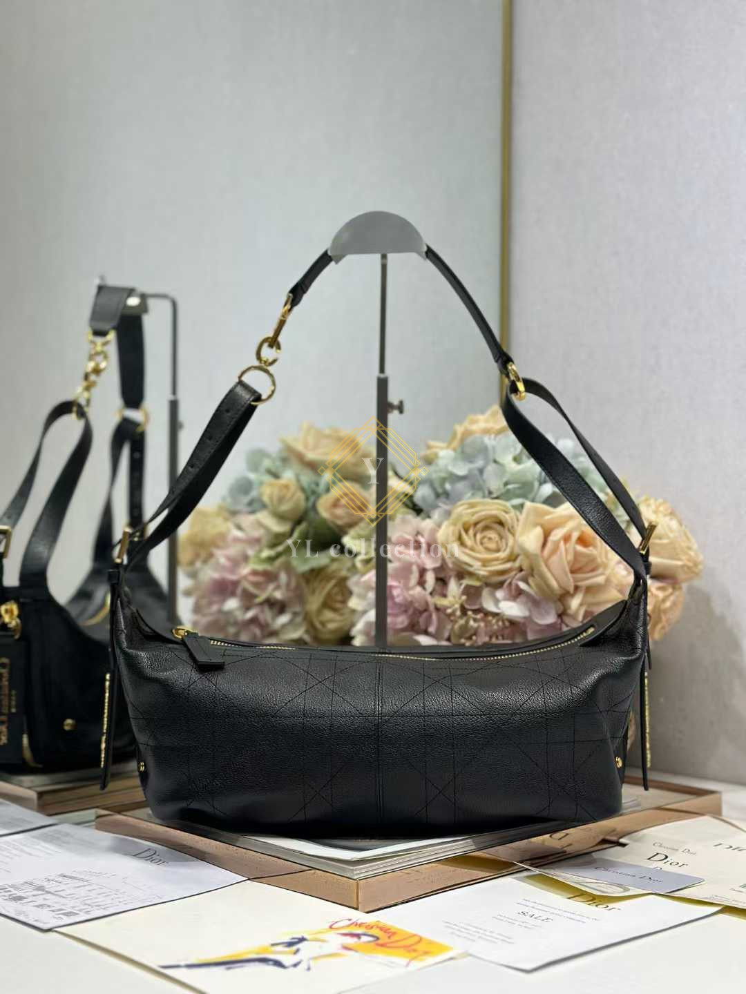 디올 미디움 D-Journey Goatskin 백