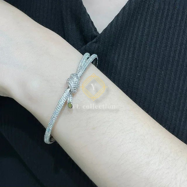 티파니앤코 티파니 노트 더블 로우 힌지드 뱅글 다이아 브레이슬릿