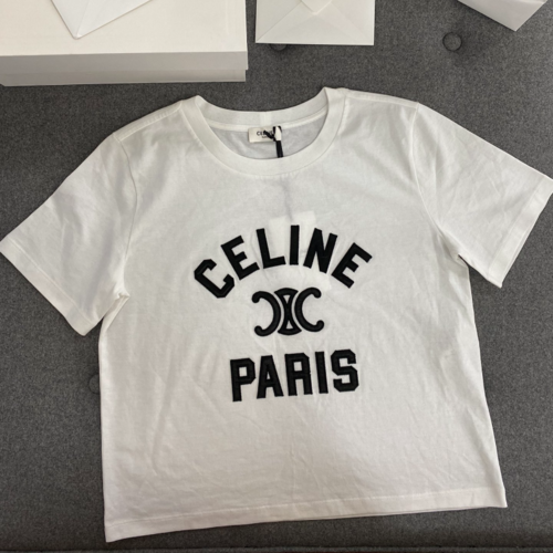 [正品버전] 셀린느 파리 반팔 티셔츠 TU876181