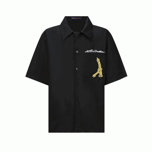 [Premium] 루이비통 오픈 칼라 쇼트 슬리브드 코튼 셔츠 1AFJHV [매장-160만원대]