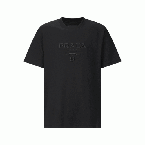 [Premium] 프라다 슬로건 입체 자수 반팔 티셔츠 [2컬러] [매장-110만원대]